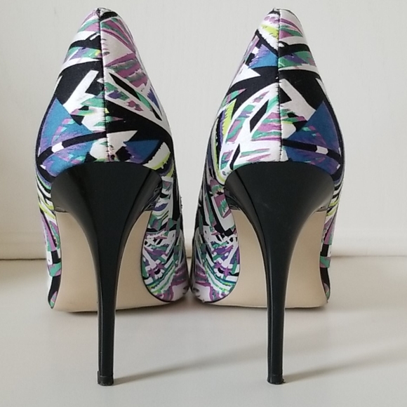 Madden Girl Multicolor Geometric Heels - Picture 2 of 5